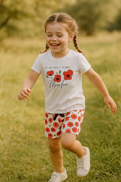 Victor and Jane - Printed T-shirt and Shorts Pyjama Set