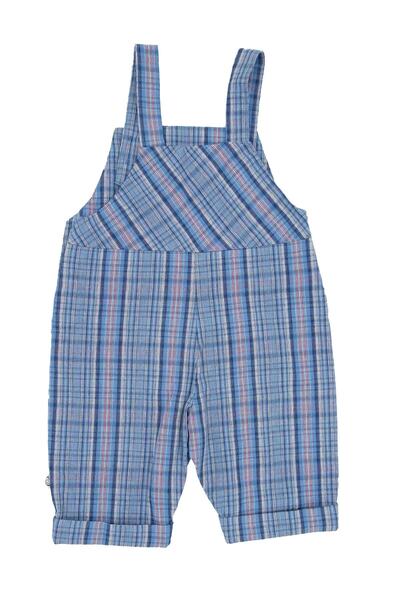 Ozmoz By Mukadder Özden 100% Cotton Summer Plaid Unisex Baby Strappy Jumpsuit