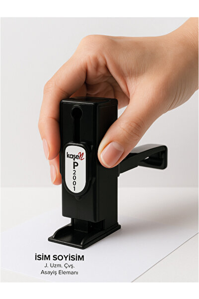 MÜHÜRŞAH P2001 Kişiye Özel Cep Kaşesi ( Siyah - Mavi - Kırmızı )