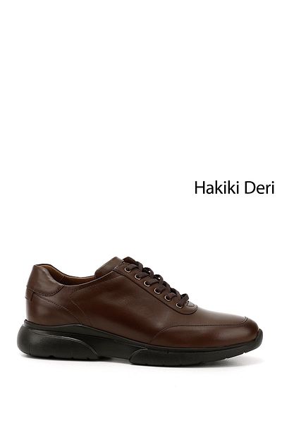 GÖNDERİ(R) Ανδρικά παπούτσια casual καφέ αντίκες από γνήσιο δέρμα 01814