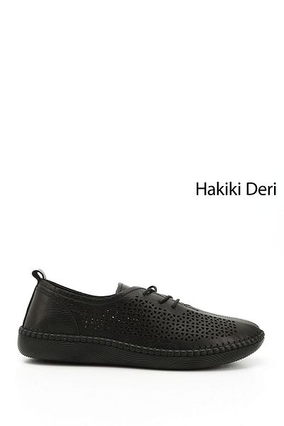 GÖNDERİ(R) Pantofi confortabili din piele naturală cu șireturi de damă