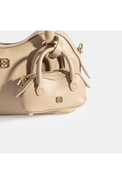 Desa Women's Mink Leather Bag Mini Handbag with Accessories