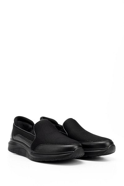 GÖNDERİ(R) Men's Black Genuine Leather Comfort Shoes