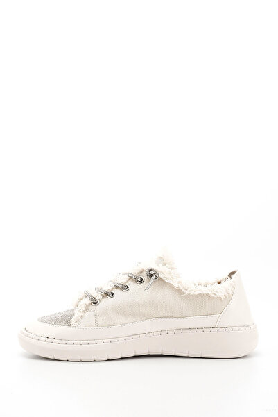 GÖNDERİ(R) Women's Beige Denim Knitwear Stone Comfort Sneaker