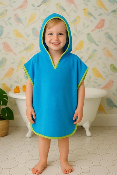 Ender Home Hooded Cotton Towel for Boys Girls - Sea, Beach, Pool Children's Poncho