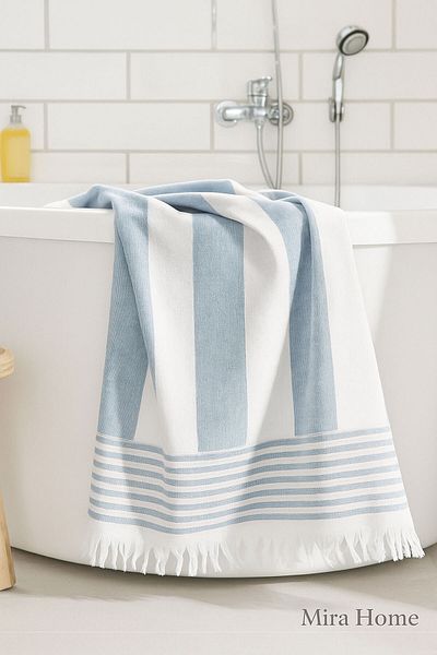 Mira Home Serenity Prosop Peshtemal Dimensiune Mare Baie Plaja Marea 90x170 cm 100% Bumbac