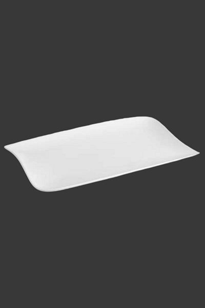 Secret de Gourmet Rectangular Shape Dessert Plate White 28 x 18cm