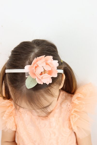 Şenkız Girls' Princess Dress with Tulle Crown Special Occasion and Birthday Party Dress