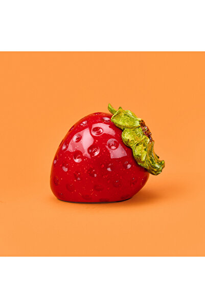 Evidea Deco Strawberry Dekor - Kırmızı - 10 cm