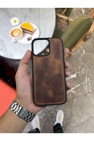 VİSSO Iphone 13 Uyumlu Hakiki Deri Kişiye Özel Deri Kılıf Isme Özel Telefon K...