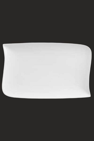 Secret de Gourmet Rectangular Shape Dessert Plate White 28 x 18cm