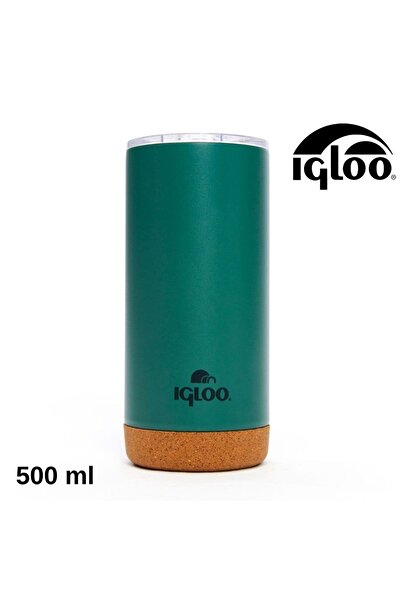 IGLOO Cork Mug 500ml Thermos Mug Cup Flask Green