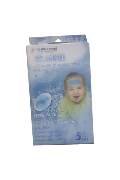 Dr. Coool كمادات جل خافضة للحرارة للاطفال من دكتور كوول حزمه 3 قطع