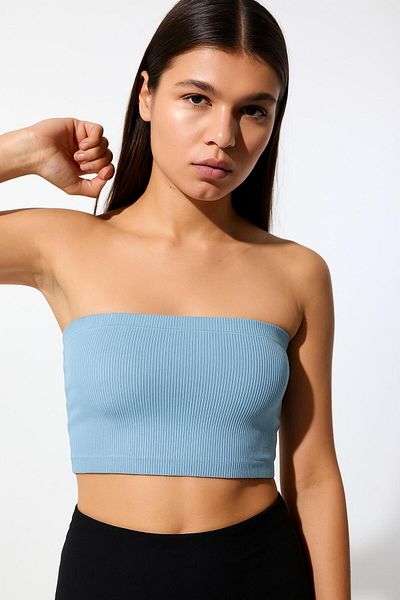 HAKKE Seamles Strapless Crop Bustier