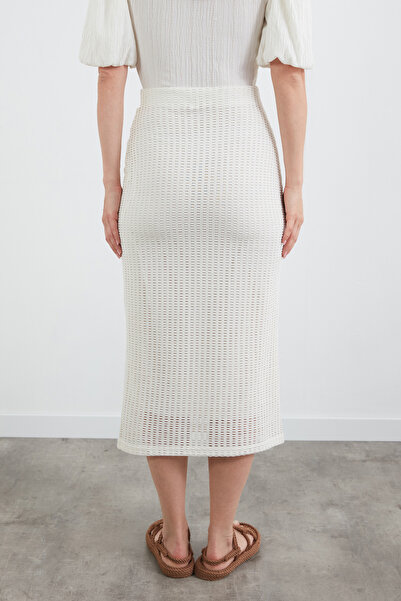 Fulla Moda Basic Elastic Waist Knitwear Skirt