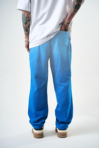 Respire Erkek Sprey Baggy Eşofman Altı Mavi