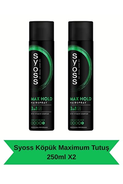 Syoss Max Hold Ultra Güçlü Saç Spreyi 400 Ml - 2 Adet 466654456