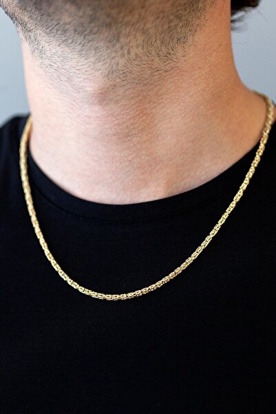 Cenova Kuyumculuk 14 Ayar Altın 55 cm Kral Zincir Erkek Kolyesi