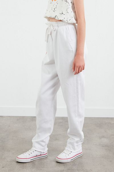 Fulla Moda Pantaloni cu talie elastică și ciucuri