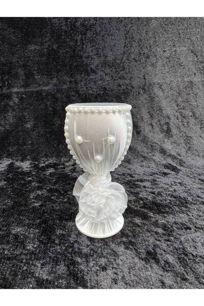 SırmalıHome Nikah Ve Düğünler Için El Işi Beyaz Bardak Takı Iğneliği