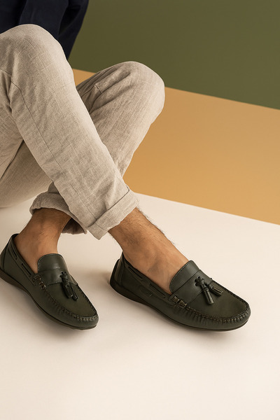 Safari Ayakkabı Ανδρικό λουράκι Lisbon με φούντες από γνήσιο δέρμα