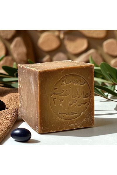 Carens Original Aleppo Soap By Carenesse – 85% Olive Oil, 15% Laurel – Hair & Body Care Bar – 1 Pc (200G)