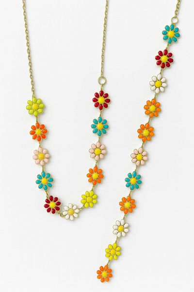 MakeWell Summer Daisy Design Necklace and Bracelet Set