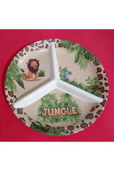 YANPA TİCARET Yanpa/Freya 3 Compartment Baby Food Plate, Fun and Educational Food Enjoyment for Your Baby