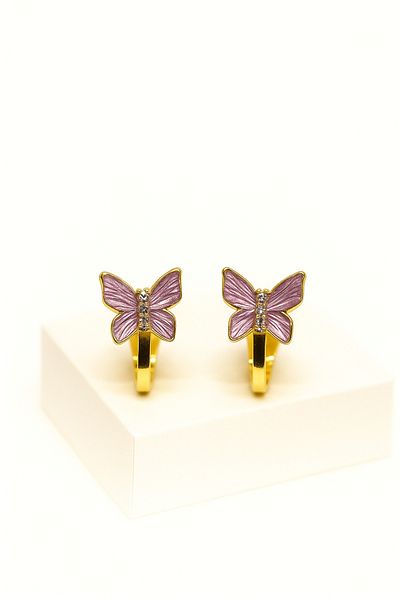 MakeWell Butterfly Design Compression Children's Earring for Non-Pierced Ears
