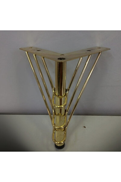 ADG METAL Tripex Gold 15cm, Metal Mobilya Ayağı Koltuk Ayağı, Kanepe Ayağı, Mobilya Ayağı, Berjer, (1 Adet)