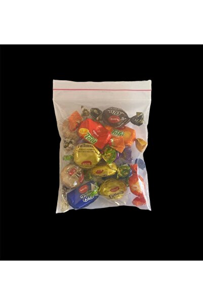 HG AMBALAJ 100 Adet 10x12 Cm Şeffaf Kilitli Poşet, Kına Çerez Kuruyemiş Poşeti, Kilitli Torba