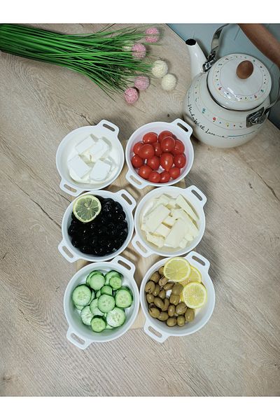 Tekbir 3-Piece Appetizer Plate 1, Quality Porcelain