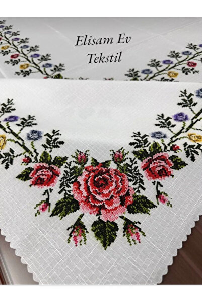 Elisam Worry-Free Stain-Resistant Table Cloth (Cross Stitch)