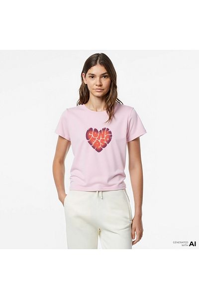 converse Tricou roz de damă
