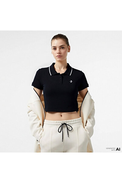 Converse Kadın Siyah T-Shirt