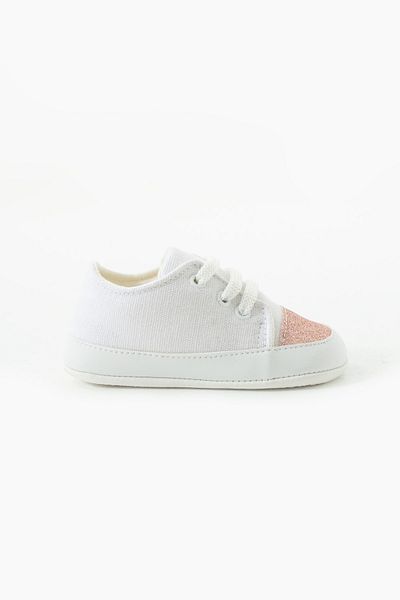 yummy kids First Step Non-Slip Sole Lace-Up Glitter Detail Comfortable Baby Girl Shoes Booties
