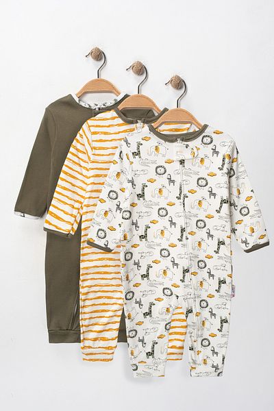 SFKHOME Children's Overalls with Baby Boy Booties 3-Piece