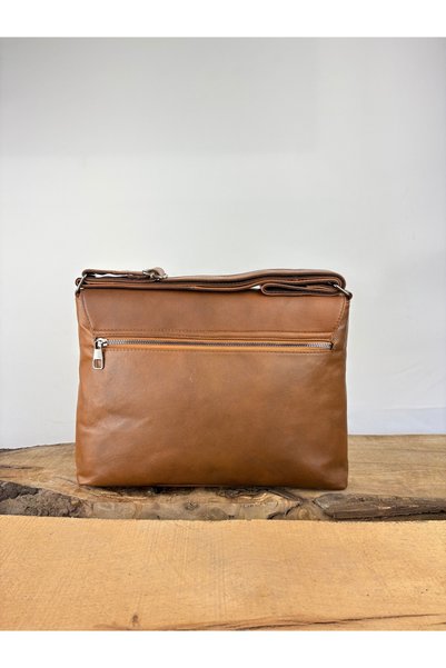 özdemirler deri Genuine Leather Covered Briefcase, Leather Casual Tablet Carrying Case, Organizer Leather Bag, Notebook