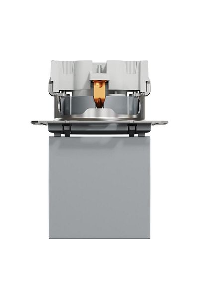 Schneider Electric Eph3100162 Asfora Plus Steel Covered Grounded Socket Frameless