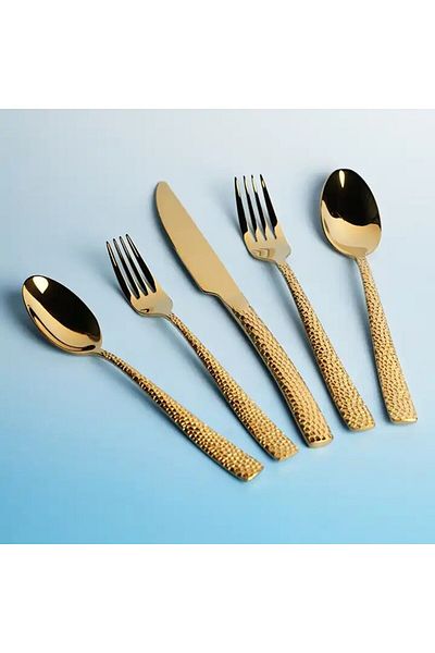 E.V.A. Home Decor Elven Gold Flatware - Set of 20 pieces