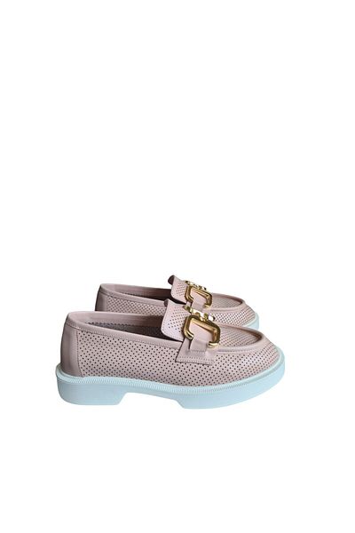 aayak&kabımofficial "Genuine Leather Laser Cut Buckle Detailed Lightweight and Comfortable Casual Loafer – New Season Elegance!"