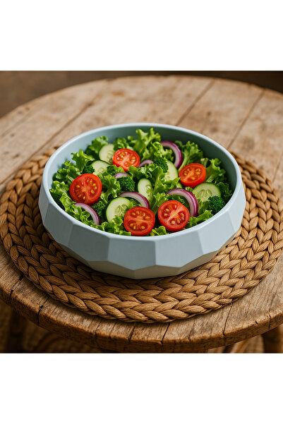 DemCey Home Stone Bowl Geometric Concrete Sugar Bowl Decorative Bohemian Presentation Plate