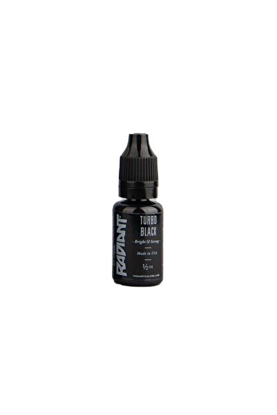 Radiant Turbo Black - Tattoo Dövme Boyası - 0,5oz/15ml