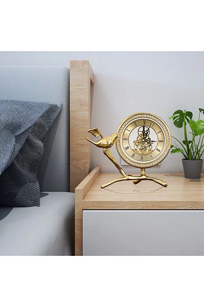 E.V.A. Home Decor Del Sol Maize Desk Clock