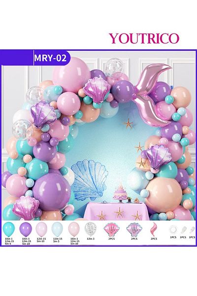 Youtrico Dreamy Macaron Balloon Garland - Pastel Colour Wedding Decoration