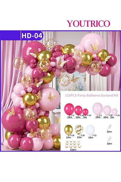 Youtrico Dreamy Macaron Balloon Garland - Pastel Colour Wedding Decoration