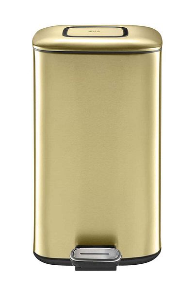 EKO Regent 20l Pedal Trash Bin – Champagne Gold, Soft-close, Stainless Steel, Fingerprint-resistant