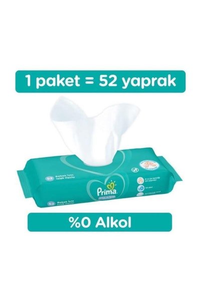 Prima Pampers Baby Islak Havlu Fresh Clean 52li*12 Adet