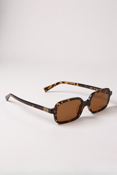 Eyesofia Oblamow Rectangular Unisex Leopard Sunglasses