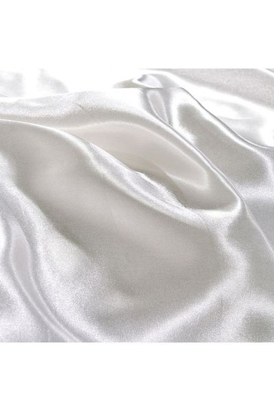 Generic 2-piece Simple Solid Colour Pillow Case Cover Silk White 50*70cm